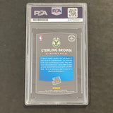 2017-18 Panini Optic Rated Rookie #165 Sterling Brown Signed Card PSA/DNA Slabbed RC Bucks