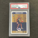 2017-18 NBA Hoops #281 Frank Jackson Signed Card AUTO PSA Slabbed RC Pelicans