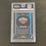 2017-18 NBA Hoops #14 Frank Jackson Signed Card AUTO PSA Slabbed RC Pelicans