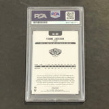 2017-18 NBA Hoops #281 Frank Jackson Signed Card AUTO PSA Slabbed RC Pelicans