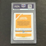 2019-20 Panini Donruss #111 Justise Winslow Signed Card AUTO PSA/DNA Slabbed Heat