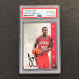 2012-13 PANINI PRESTIGE #185 LAVOY ALLEN Signed Card AUTO PSA Slabbed 76ers