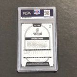 2020-21 NBA Hoops #168 ANFERNEE SIMONS Signed Card AUTO 10 PSA Slabbed Blazers