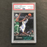 2003-04 Upper Deck #179 Darrell Armstrong Signed Card AUTO PSA Slabbed Hornets