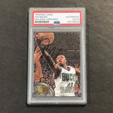 1995-96 Fleer Metal #61 Vin Baker Signed Card PSA/DNA Slabbed Bucks