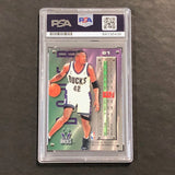 1995-96 Fleer Metal #61 Vin Baker Signed Card PSA/DNA Slabbed Bucks