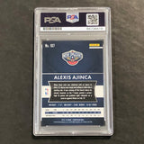 2015-16 Panini Prizm #107 Alexis Ajinca Signed Card AUTO PSA Slabbed Pelicans