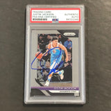 2018-19 Panini Prizm #191 JUSTIN JACKSON Signed Card AUTO PSA Slabbed Kings