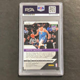 2018-19 Panini Prizm #191 JUSTIN JACKSON Signed Card AUTO PSA Slabbed Kings