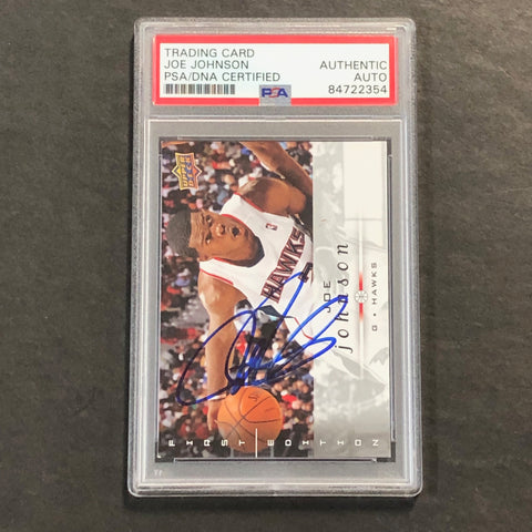 2008-09 Upper Deck First Edition #3 Joe Johnson Signed Card AUTO PSA Slabbed Hawks