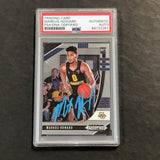 2020-21 Panini Prizm Draft Picks #80 Markus Howard Signed Card AUTO PSA Slabbed RC Marquette