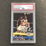 2010-11 Panini Donruss #185 Nick Young Signed Card AUTO PSA Slabbed Wizards