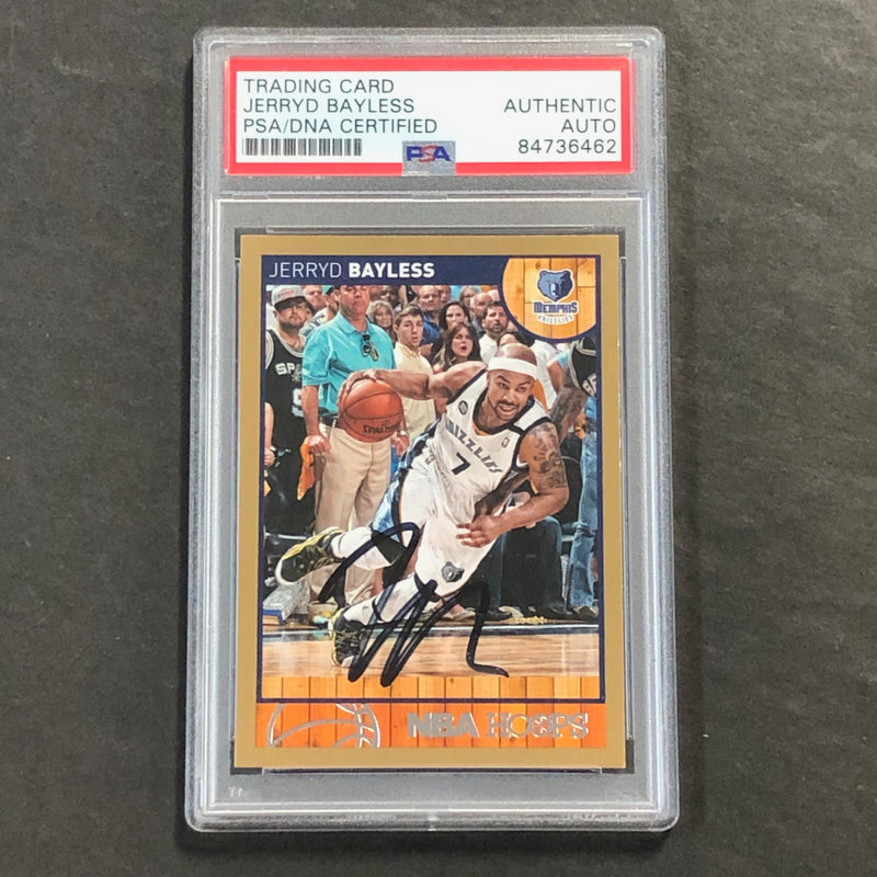 2013-14 Panini NBA Hoops #253 Jerryd Bayless Signed Card AUTO PSA Slabbed Grizzlies