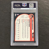 2007-08 Bowman Chrome #35 Adam Morrison Signed Card AUTO PSA Slabbed Bobcats