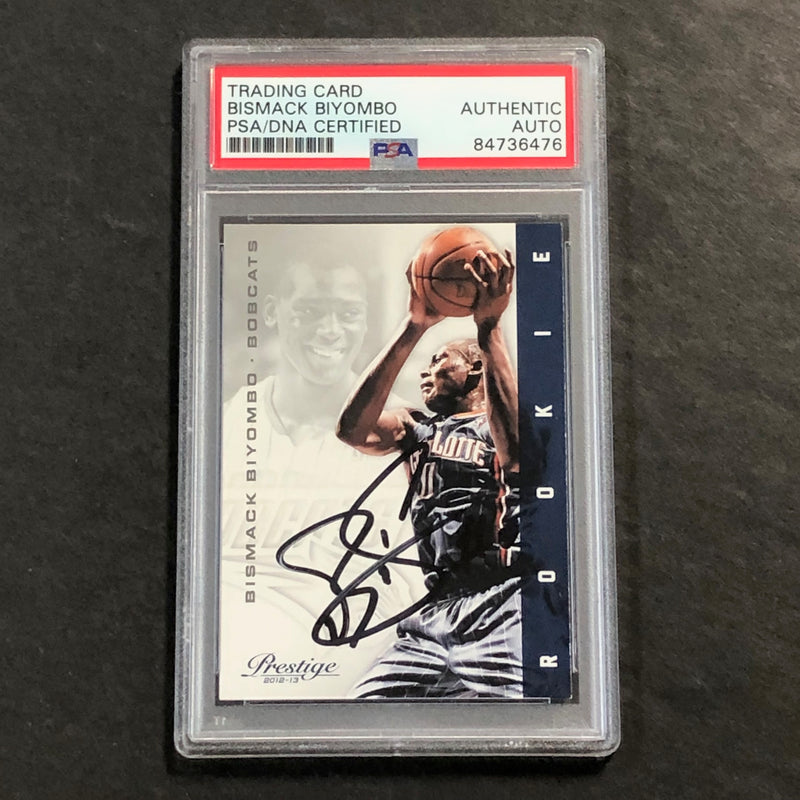 2012-13 Panini Prestige #174 Bismack Biyombo Signed Card AUTO PSA Slabbed RC Bobcats