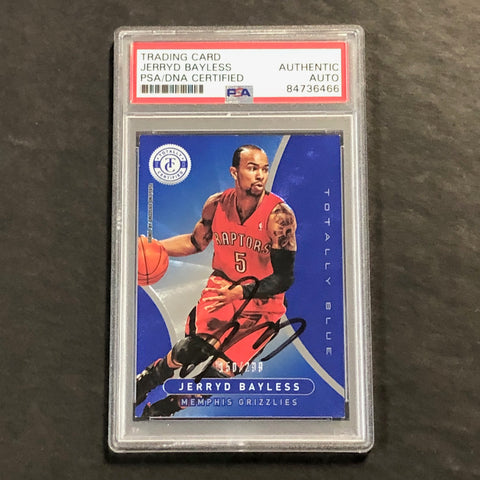 2012-13 Panini Totally Certified #17 Jerryd Bayless Signed Card AUTO PSA Slabbed Raptors