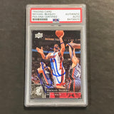 2009-10 Upper Deck Basketball #93 Michael Beasley Signed Card AUTO PSA Slabbed Heat