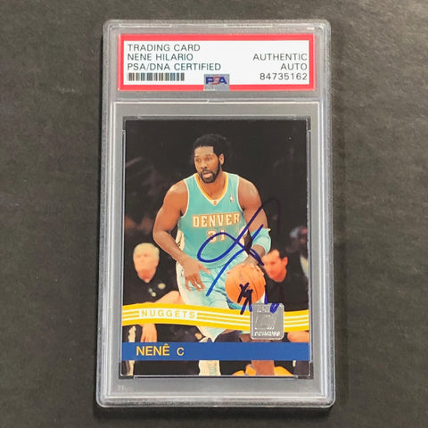 2010-11 Panini Donruss #117 Nene Signed AUTO PSA Slabbed Nuggets