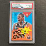 2012-13 Panini Past & Present #14 Derrick Favors Signed Card AUTO PSA Slabbed Jazz