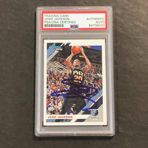2019-20 Panini Donruss #161 Josh Jackson Signed Rookie Card AUTO PSA Slabbed Grizzlies