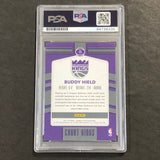 2017-18 Panini Optic Court Kings #13 Buddy Hield Signed Card AUTO PSA Slabbed Kings