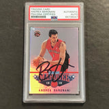 2012-13 Panini Marquee #28 Andrea Bargnani Signed Card AUTO PSA Slabbed Raptors