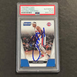 2016-17 Panini Threads #118 Tobias Harris Signed Card AUTO PSA Slabbed Pistons