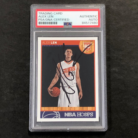 2013-14 Panini Hoops #265 Alex Len Signed Card AUTO PSA Slabbed RC Suns