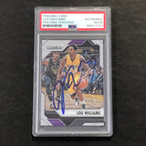 2016-17 Panini-Prizm #140 Lou Williams Signed Card AUTO PSA Slabbed Lakers