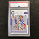 2016-17 Panini Donruss Optic #19 Malachi Richardson Signed Card AUTO PSA Slabbed RC Kings