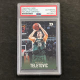 2016-17 Daktronics Mirza Teletovic Signed Card AUTO PSA Slabbed Bucks