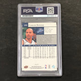 2009-10 Upper Deck #188 Carlos Boozer Signed Card AUTO PSA Slabbed Jazz