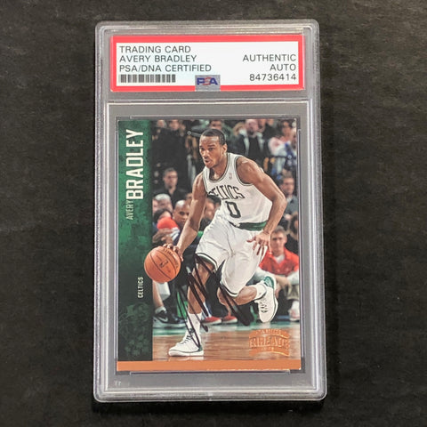 2012-13 Panini Threads #10 Avery Bradley Signed Card AUTO PSA/DNA Slabbed Celtics