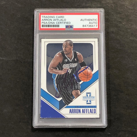 2013-14 Panini Innovation #65 Arron Afflalo Signed Card AUTO PSA/DNA Slabbed Magic