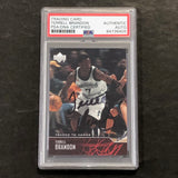 2003-04 Upper Deck #5 Terrell Brandon Signed Card AUTO PSA/DNA Slabbed Timberwolves
