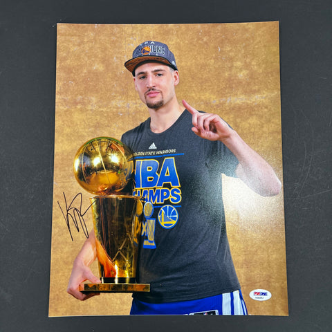 Klay Thompson signed 11x14 photo PSA/DNA Golden State Warriors Autographed