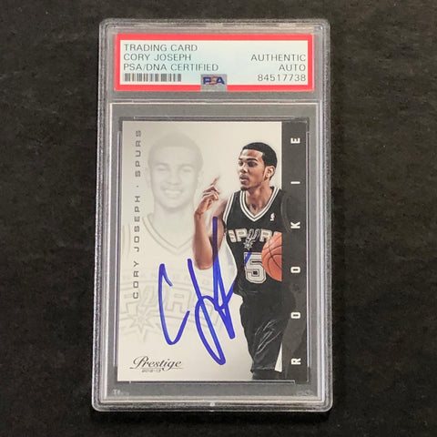2012-13 Panini Prestige #200 Cory Joseph Signed Card AUTO PSA Slabbed Spurs