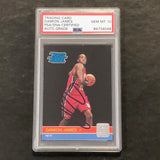 2010-11 Donruss Rated Rookie #251 Damion James Signed Card AUTO 10 PSA Slabbed Nets