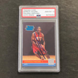 2010-11 Donruss Rated Rookie #230 Derrick Favors Signed Card AUTO 10 PSA Slabbed Nets