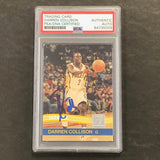 2010-11 Panini Donruss #63 Darren Collison Signed Card AUTO PSA Slabbed Pacers