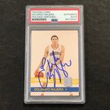 2010-11 Panini Donruss #160 Eduardo Najera Signed AUTO PSA Slabbed Bobcats