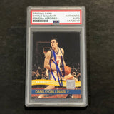 2010-11 Panini Donruss #15 Danilo Gallinari Signed Card AUTO PSA Slabbed Knicks