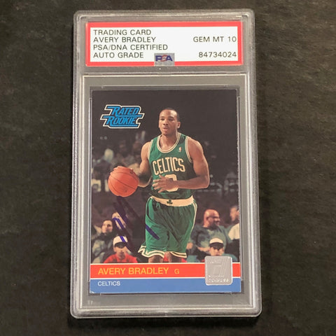 2010-11 Donruss #246 Avery Bradley Signed Card AUTO 10 PSA/DNA Slabbed RC Celtics
