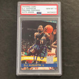 2010-11 Panini Donruss #159 D.J. Augustin Signed Card AUTO 10 PSA Slabbed Bobcats