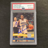 2010-11 Panini Donruss #175 Chris Duhon Signed Card AUTO 10 PSA Slabbed Magic