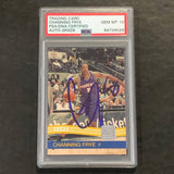 2010-11 Panini Donruss #214 Channing Frye Signed Card AUTO 10 PSA Slabbed Suns