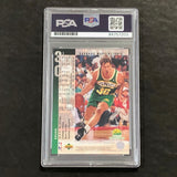 1995 Upper Decker #243 Sarunas Marciulionis Signed Card AUTO 10 PSA Slabbed Supersonics
