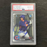 2016 Topps Bowman Chrome #BCP-170 D.J. Wilson Signed Card AUTO 10 PSA/DNA Slabbed Cubs