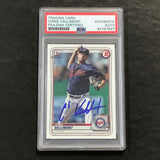 2020 Topps Bowman Chrome #BCP-78 Chris Vallimont Signed Card AUTO 10 PSA Slabbed Twins