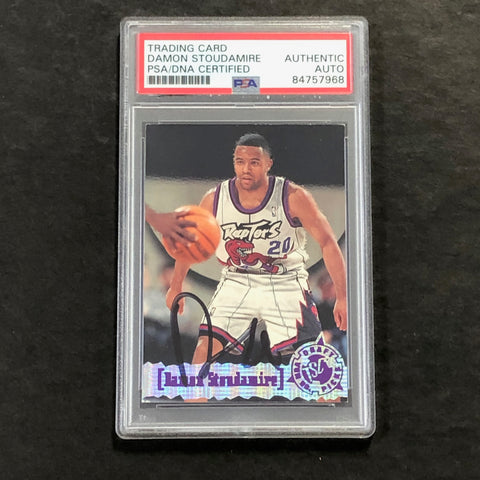 1997-98 Topps #327 DAMON STOUDAMIRE Signed Card AUTO 10 PSA Slabbed Raptors